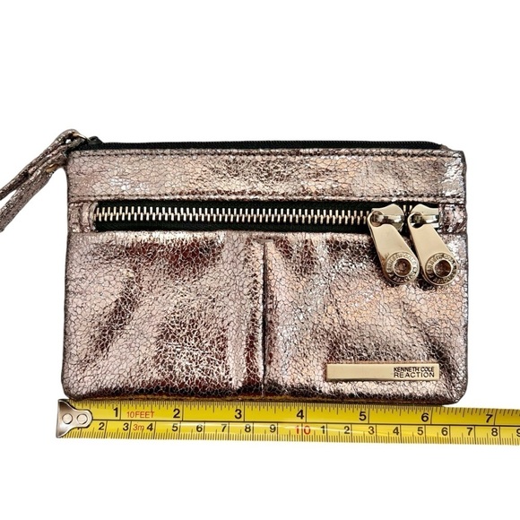 Kenneth Cole Reaction Rose Gold Metallic Wristlet - Picture 8 of 9